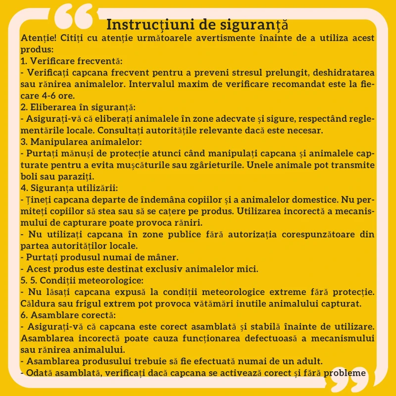 Outsunny Capcana pentru animale , 66 x 24 x 30,5 cm Cusca umana pentru rozatoare pentru iepuri, veverite, nurci, vole, argintie