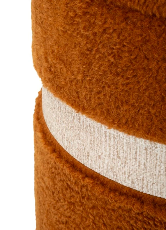 Mauro Ferretti Puff cu Depozitare Saint-Moritz Maro Set 2 Buc cm Ø 40x47-32x37