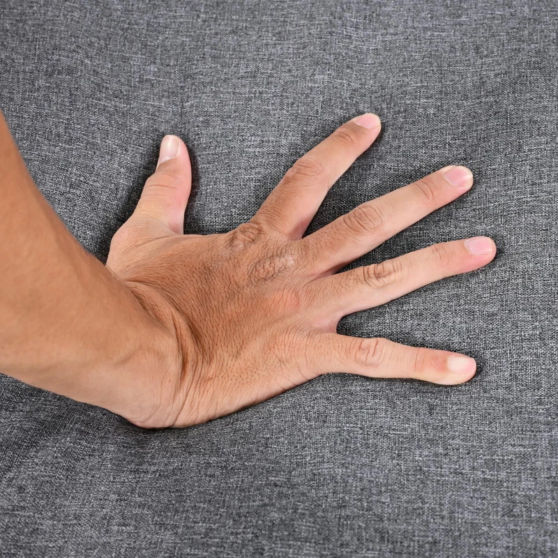 Ensemble de salon de jardin pour 5-6 personnes, ensemble de canapé d'extérieur moderne, incluant table basse, Gris