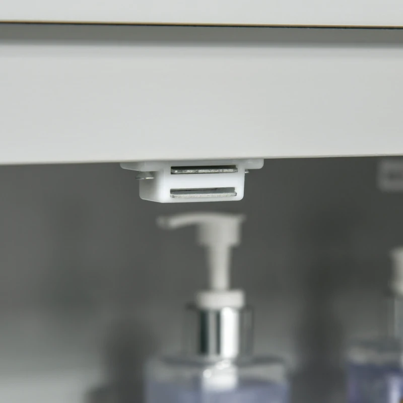 kleankin Modern Bathroom Floor Cabinet - Grey