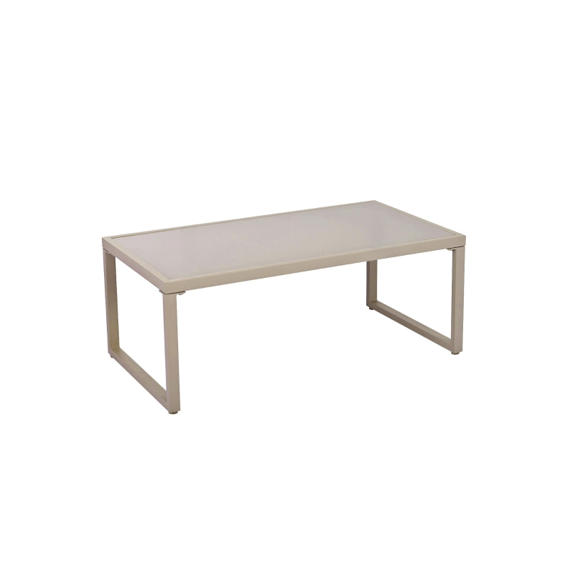 Ensemble de salon de jardin, ensemble de meubles de jardin moderne 4 pièces en corde avec coussins de siège, Kaki