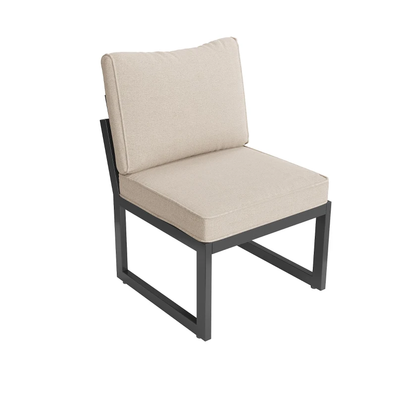 Conjunto de Jardín para 7-8 Personas Diseño Modular con Cuerdas Beige