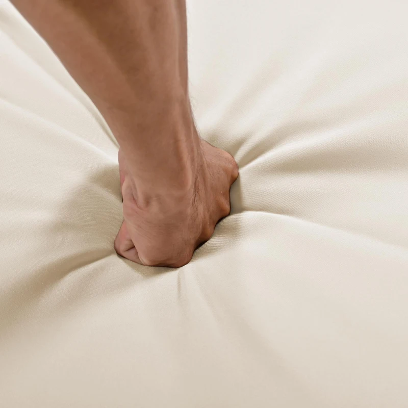 Dondolo da giardino dondolo Hollywood con cuscini di seduta e schienale rimovibili e lavabili, 2 posti, Beige