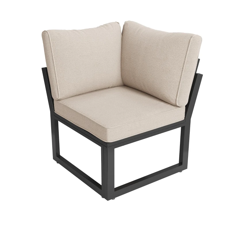 Conjunto de Jardín para 7-8 Personas Diseño Modular con Cuerdas Beige