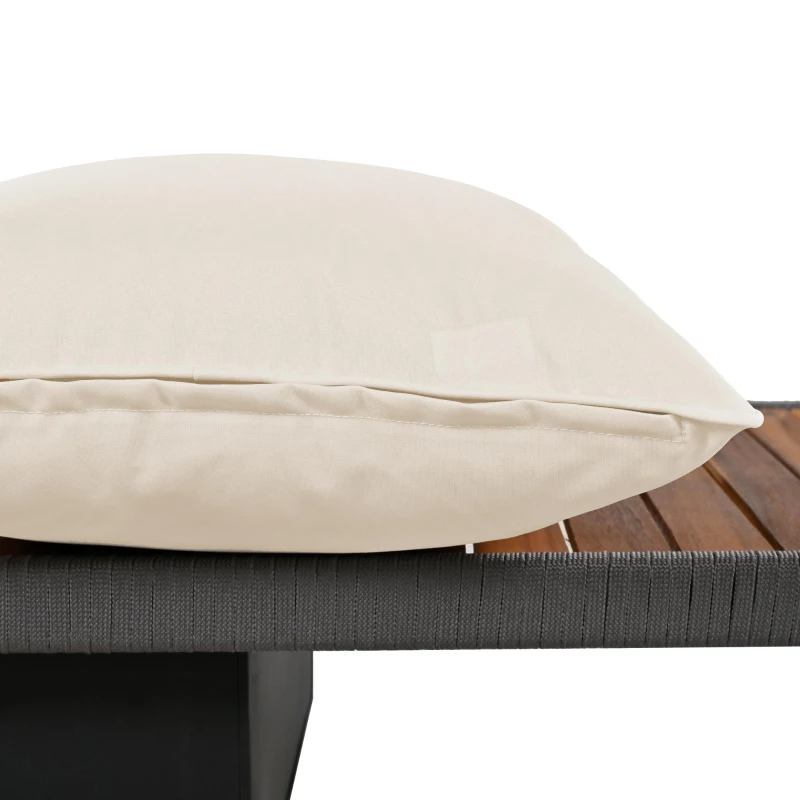 Dondolo da giardino dondolo Hollywood con cuscini di seduta e schienale rimovibili e lavabili, 2 posti, Beige