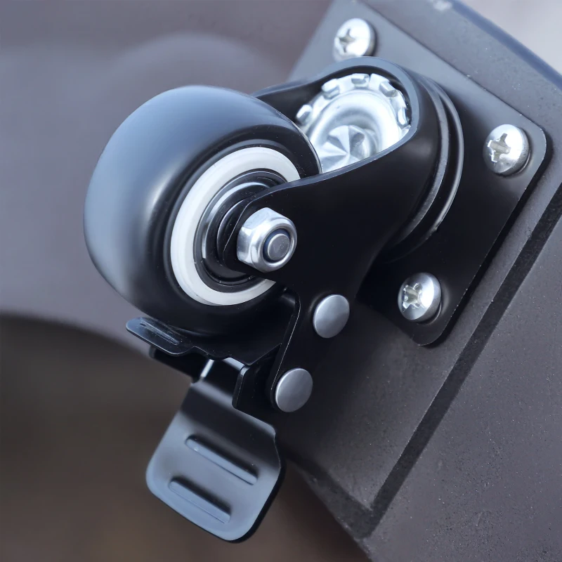 Outsunny Base per Ombrellone da Giardino Rotonda a 4 Ruote con Freni, Basamento per Ombrellone in Metallo e Resina, per Pali di Ombrelloni da Ø38/48 mm, Ø52x41 cm, Nero