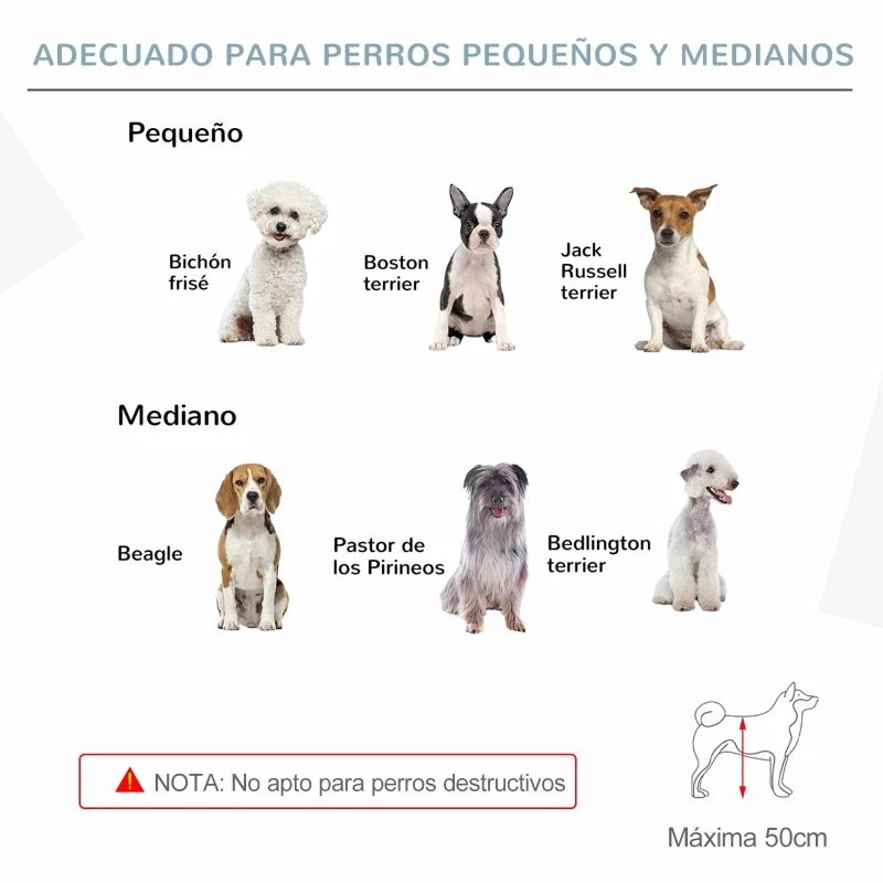 PawHut Barrera de Seguridad para Perros Plegable con Puerta y Cierre de Seguridad para Pasillos y Puertas 237,5x36x80 cm Blanco