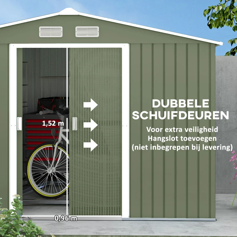 Outsunny gereedschapsschuur met fundering