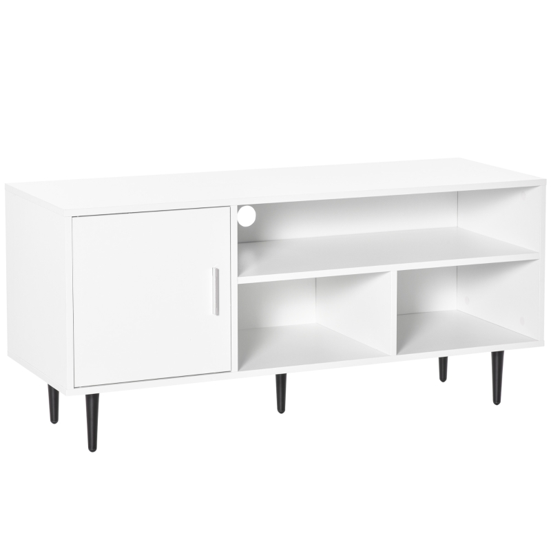 HOMCOM TV Stand Cabinet for TVs up to 60 Inches - White