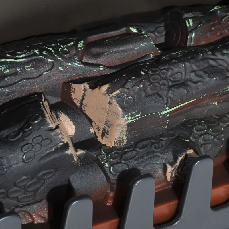 HOMCOM Cheminée électrique radiateur Imitation Flamme avec luminosité et réglable 925 W / 1850 W Porte métal Verre trempé Noir