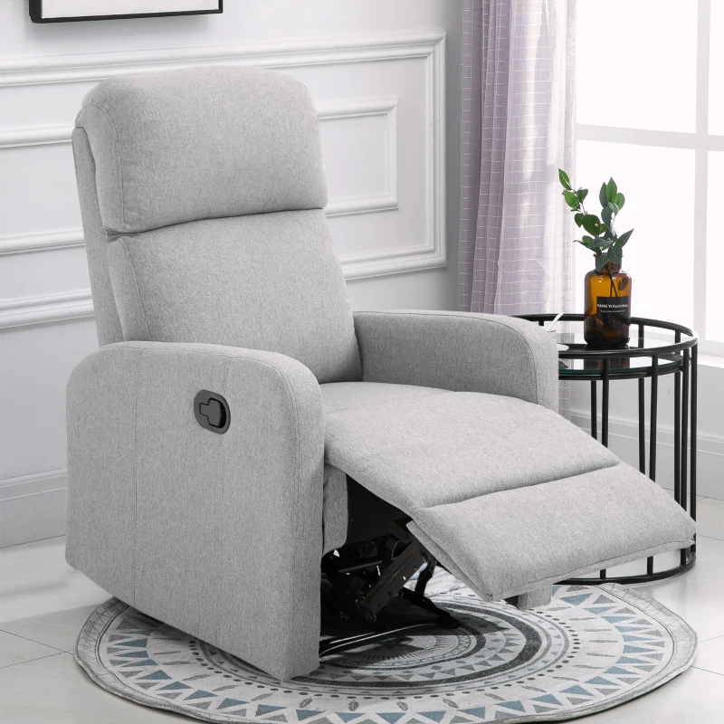 Homcom Fotoliu Relaxare – Rabatabil 168°, Cu Suport pentru Picioare