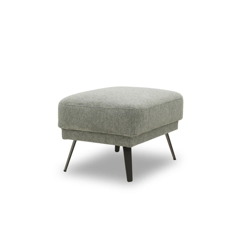 Polsterhocker 200 020, Hocker, rechteckig, mit Federkernpolsterung, 72 x 57 x 46 (BxTxH), grau