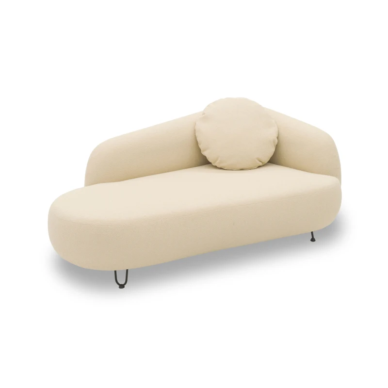 Outdoor Sofa 300 011 Longchair rechts, Gartensofa, Gartenmöbel, Outdoor Möbel, beige, 177 x 105x 79 cm