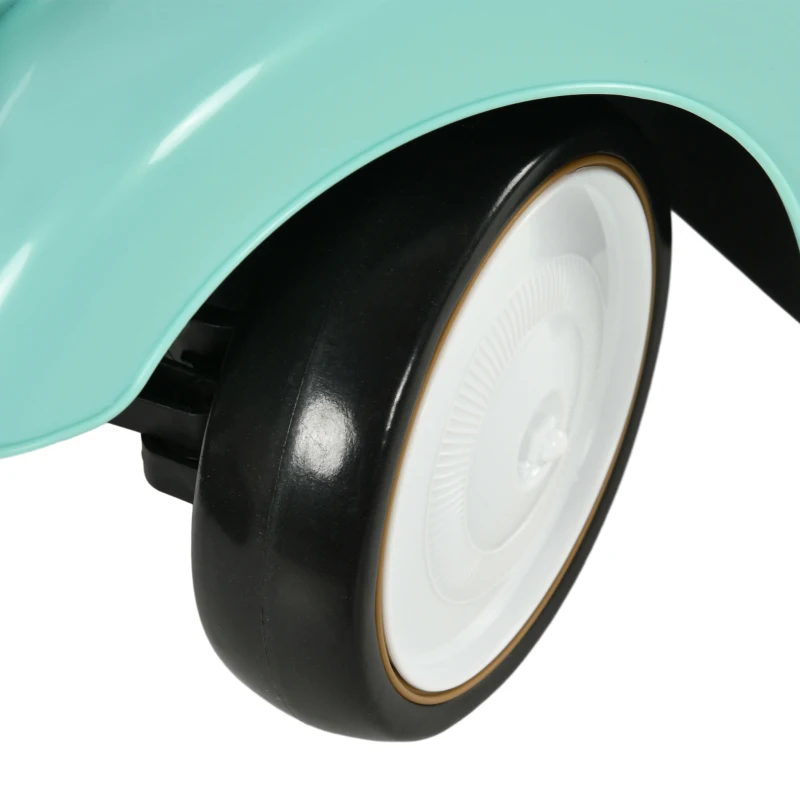 AIYAPLAY Kinder Rutschauto, Vintage-Design, versteckter Stauraum, Kippschutz, Hupe, 12-36 Monate, Grün(m-8)