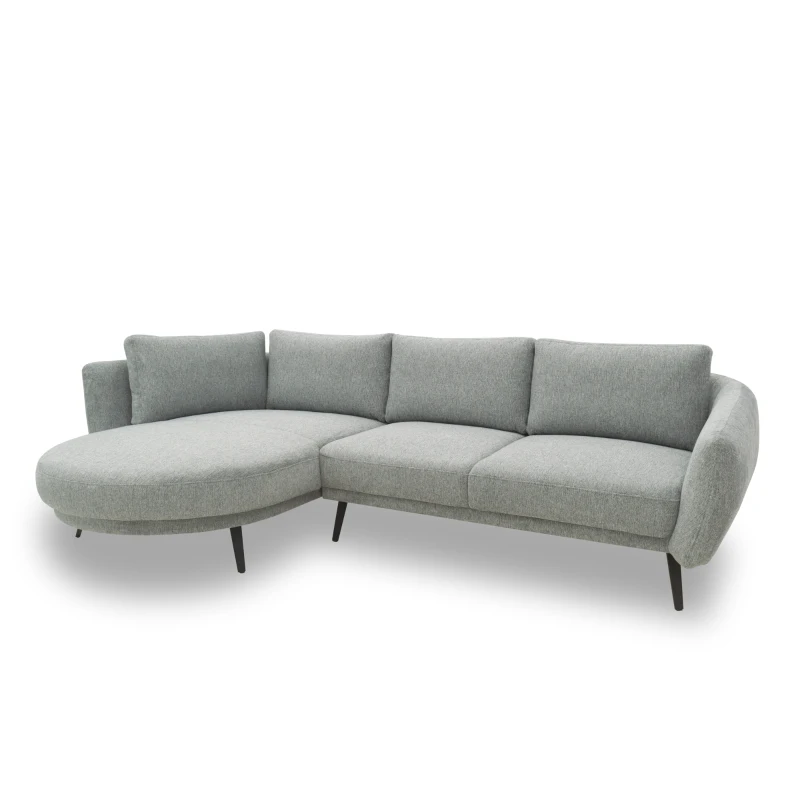 Ecksofa 200 020, Sofa in L-Form, Federkernpolsterung, 292 x 180 x 85 cm (BxTxH), grau