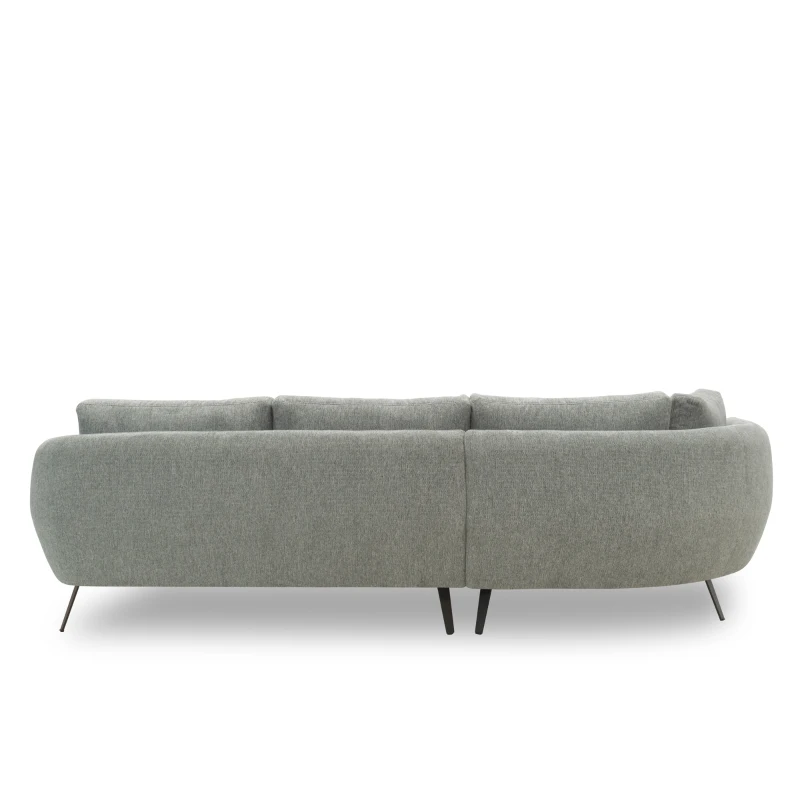 Ecksofa 200 020, Sofa in L-Form, Federkernpolsterung, 292 x 180 x 85 cm (BxTxH), grau