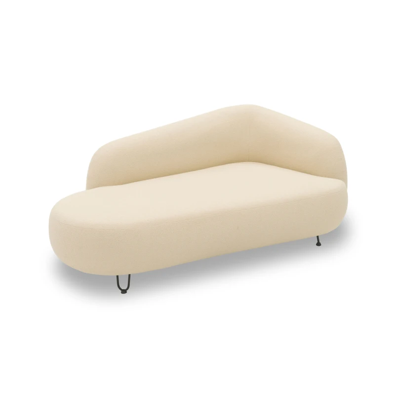 Outdoor Sofa 300 011 Longchair rechts, Gartensofa, Gartenmöbel, Outdoor Möbel, beige, 177 x 105x 79 cm