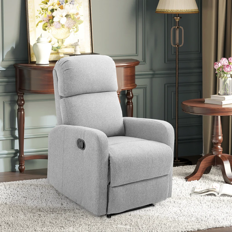 Homcom Fotoliu Relaxare – Rabatabil 168°, Cu Suport pentru Picioare