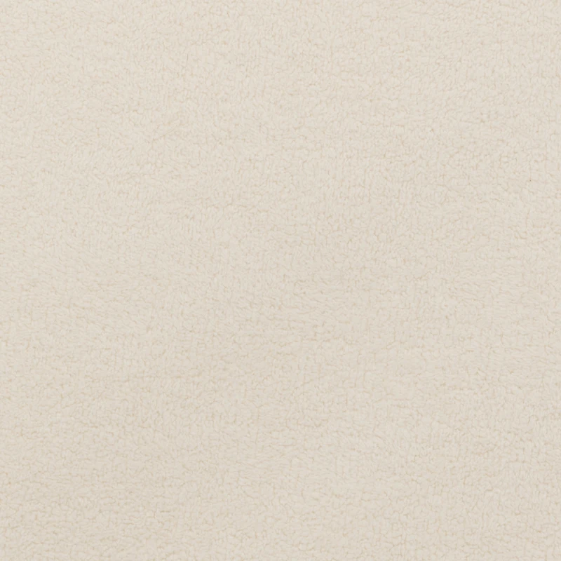 Sofa 800012, 2-Sitzer, 2er Couch, Teddy-Stoff, Polstersofa, 160 x 86 x 71 cm (BxTxH), Creme