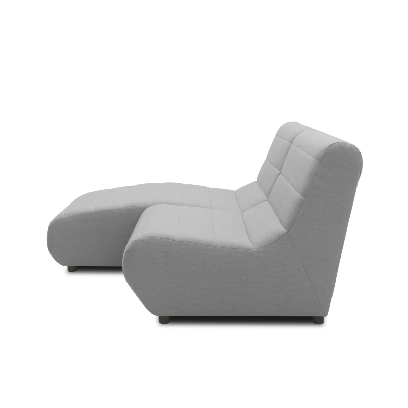 Outdoor Sofa 300 002 1F Element - Longchair, Ecksofa, Gartensofa, Gartenmöbel, Sofa, silber, 146 x 120 x 80 cm