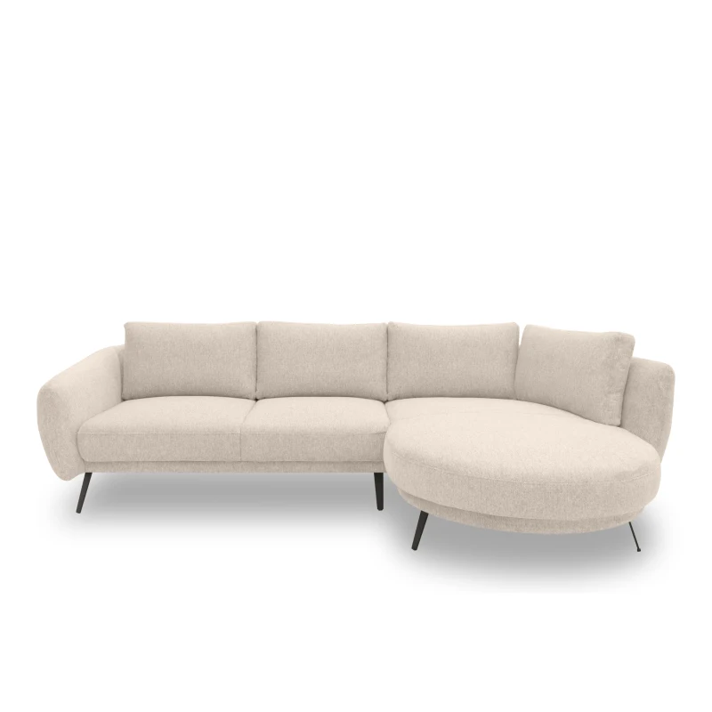 Ecksofa 200 020, Sofa in L-Form, Federkernpolsterung, 292 x 180 x 85 cm (BxTxH), beige