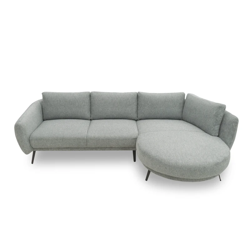 Ecksofa 200 020, Sofa in L-Form, Federkernpolsterung, 292 x 180 x 85 cm (BxTxH), grau