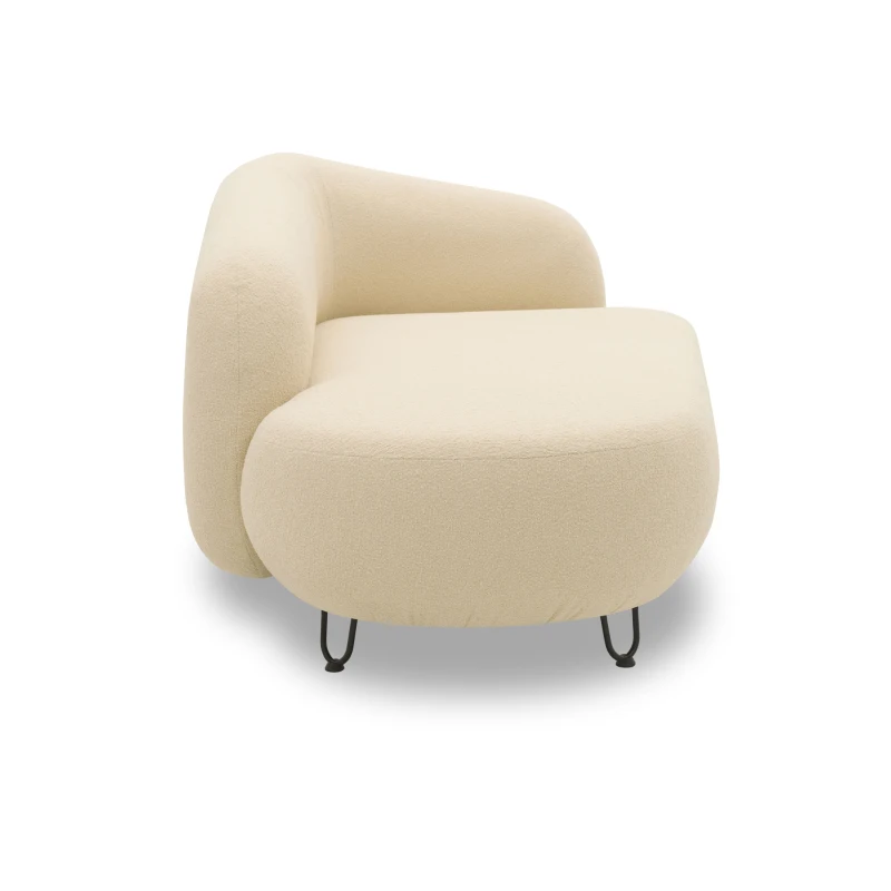 Outdoor Sofa 300 011 Longchair rechts, Gartensofa, Gartenmöbel, Outdoor Möbel, beige, 177 x 105x 79 cm