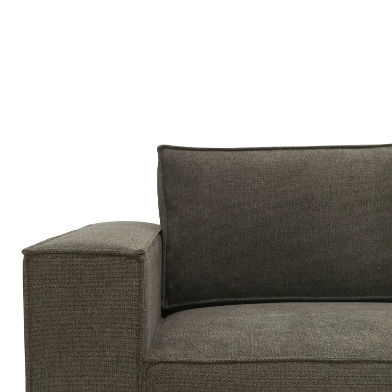 Ecksofa 101 017, Sofa, L-Form, Sofa, Couch, Polsterecke, Eckcouch, 277 x 197 x 84 cm (BxTxH), Schlamm