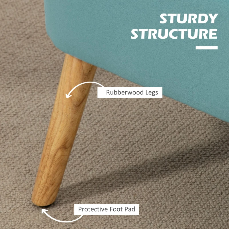 HOMCOM Sofa w wyglądzie lnianym