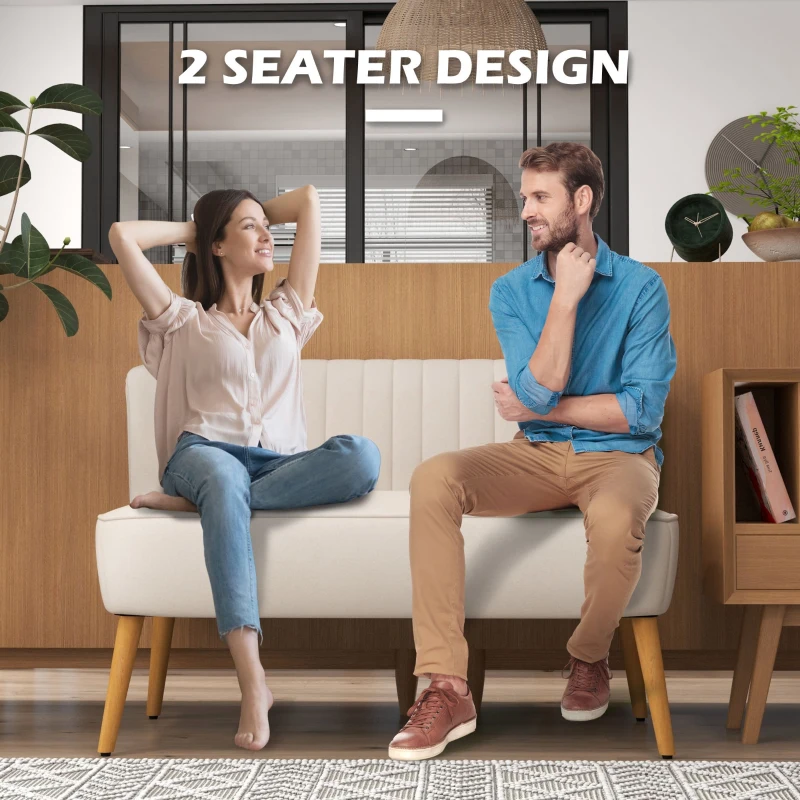 HOMCOM Sofa w stylu retro