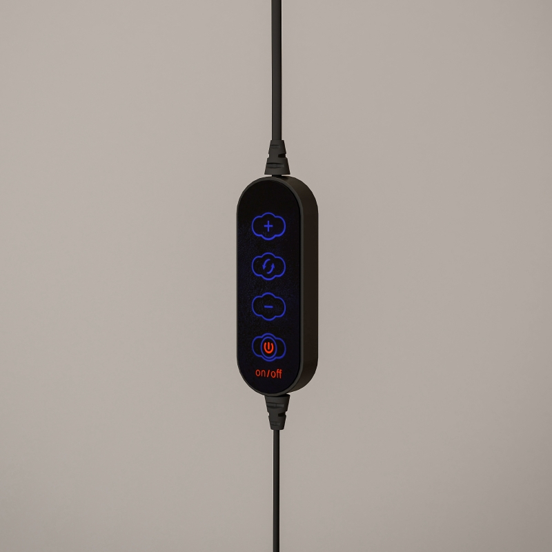 HOMCOM LED Desk Lamp with Clamp, Double Head Table Lamp with 3 Colour Modes & 10 Brightness Levels, Flexible Gooseneck Reading Desk Light with Timer and Memory Function for Study, Office, Work, Black