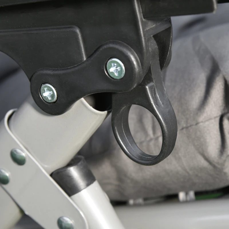 Outsunny Sedia Sdraio Pieghevole da Giardino con Schienale Reclinabile e Materassino, 90x65x110cm