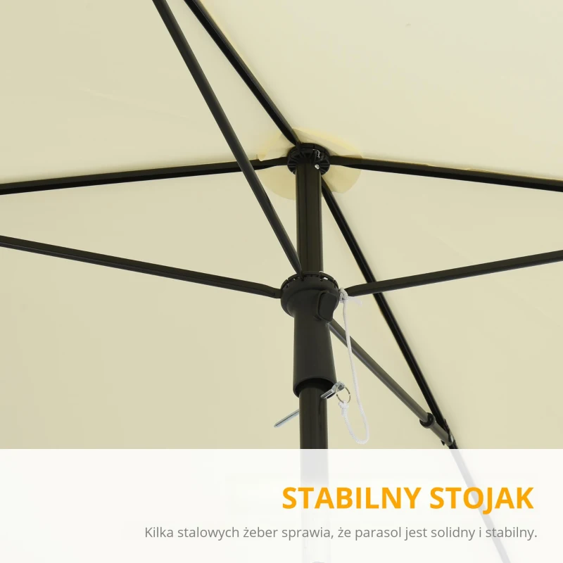 Outsunny parasol słoneczny parasol ogrodowy parasol plażowy parasol balkonowy ochrona przed słońcem