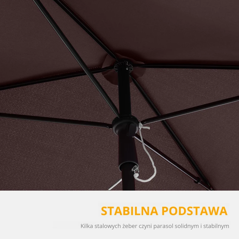 Outsunny parasol słoneczny parasol ogrodowy parasol plażowy parasol balkonowy ochrona przed słońcem