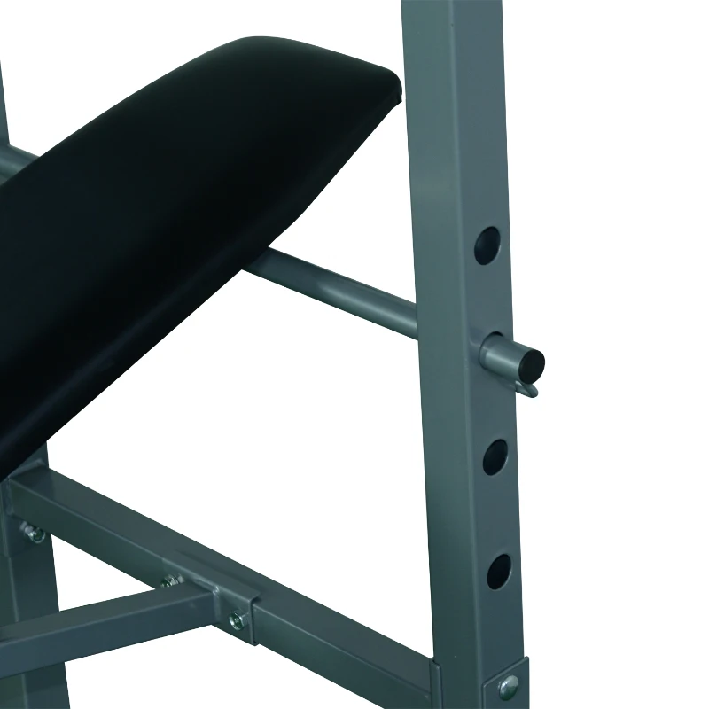 HOMCOM Multifunktion Hantelbank Trainingsbank Kraftstation Schrägbank Fitnessstation Fitnessgerät Stahl 165 x 68 x 114 cm