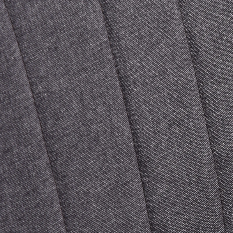 HOMCOM Divano 2 Posti Moderno in Tessuto Senza Braccioli, Divanetto da Salotto con Gambe in Legno, 117x56.5x77 cm, Grigio Scuro