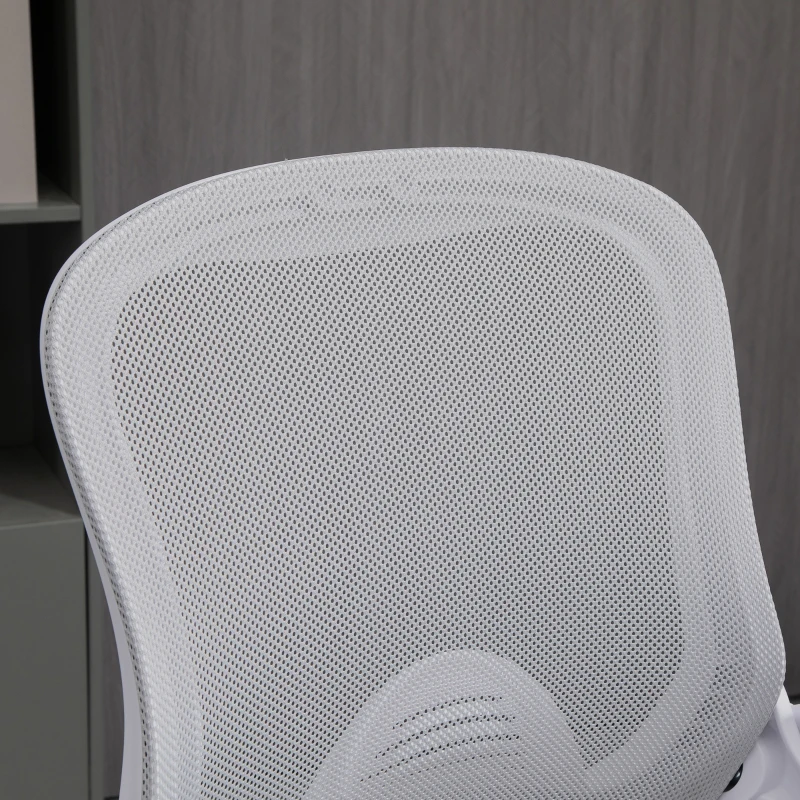 Vinsetto Bureaustoel, Ergonomische Schreibtischstoel, Sta-functie, met Voetensteun, Draaibare Zitting, Staal, Zwart, 64 x 60 x 106-126 cm(m-8)