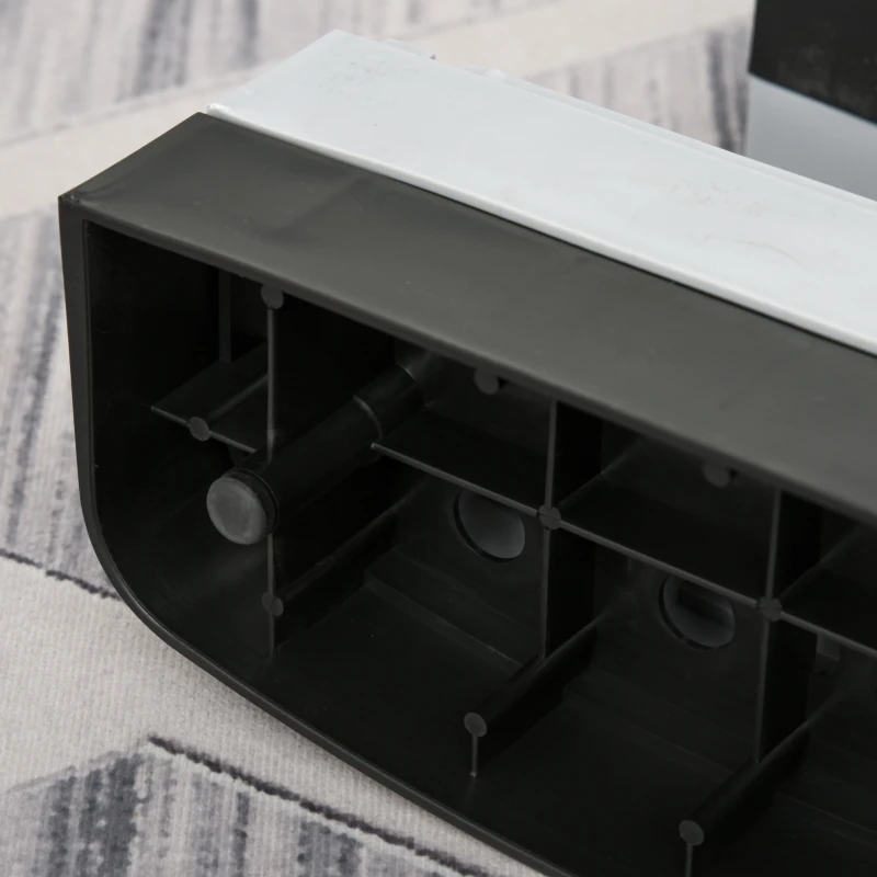 HOMCOM Aerobic-Stepper 3-staps in hoogte verstelbaar 80 x 31 x 20 cm Zwart+Grijs