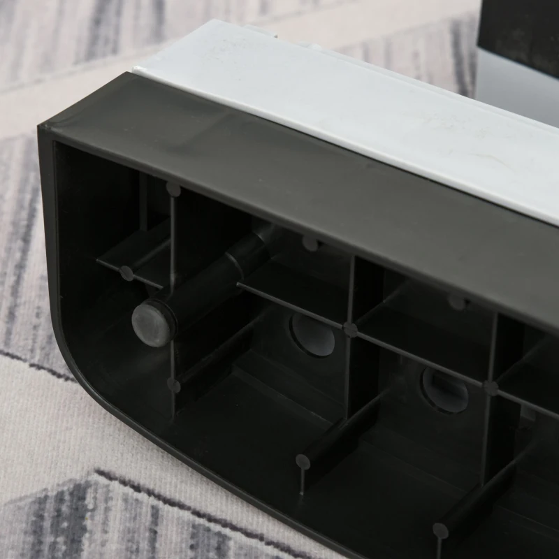 HOMCOM Aerobic-Stepper 3-staps in hoogte verstelbaar 80 x 31 x 20 cm Zwart+Grijs