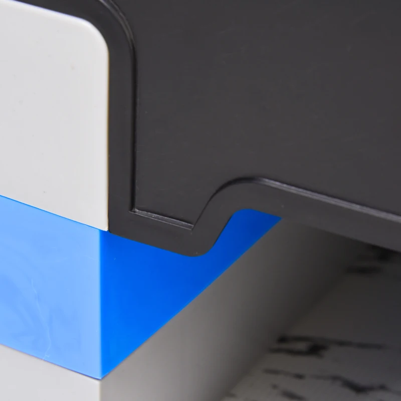 HOMCOM Aerobische Stepper 3-traps in hoogte verstelbaar 80 x 31 x 20 cm Zwart+Lichtblauw+Grijs