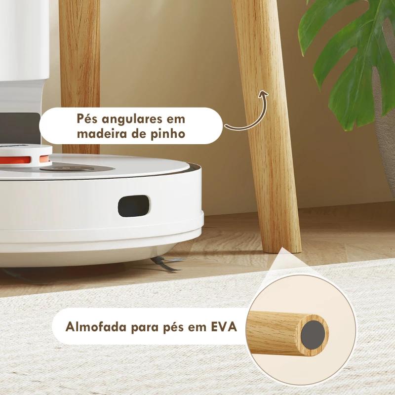 HOMCOM Mesa de Consola Estreita Consola de Entrada Moderna com 2 Gavetas Compartimento e Pés de Madeira 100x30x75 cm Branco