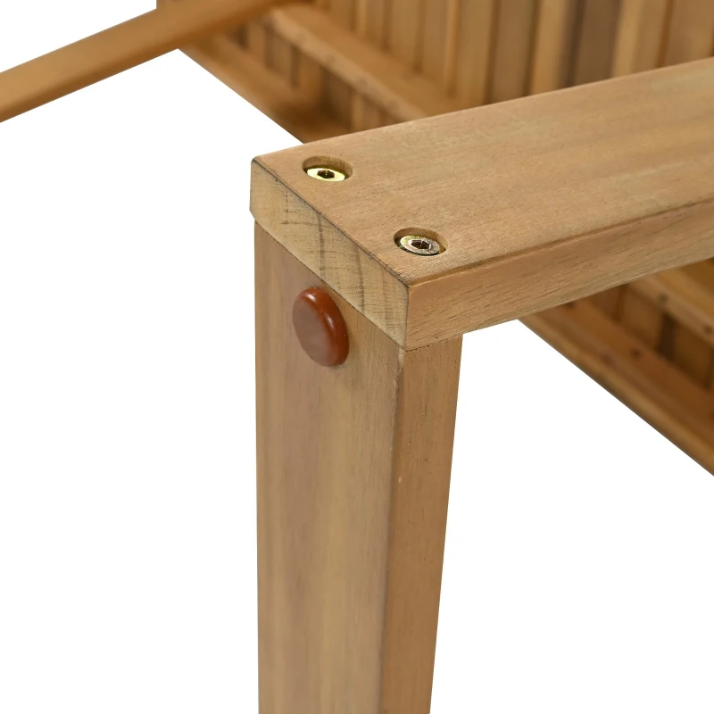 Set da pranzo a 5 pezzi con tavolo in legno, schienale in rattan, piedini, per terrazza, giardino, Bianco e Colore naturale