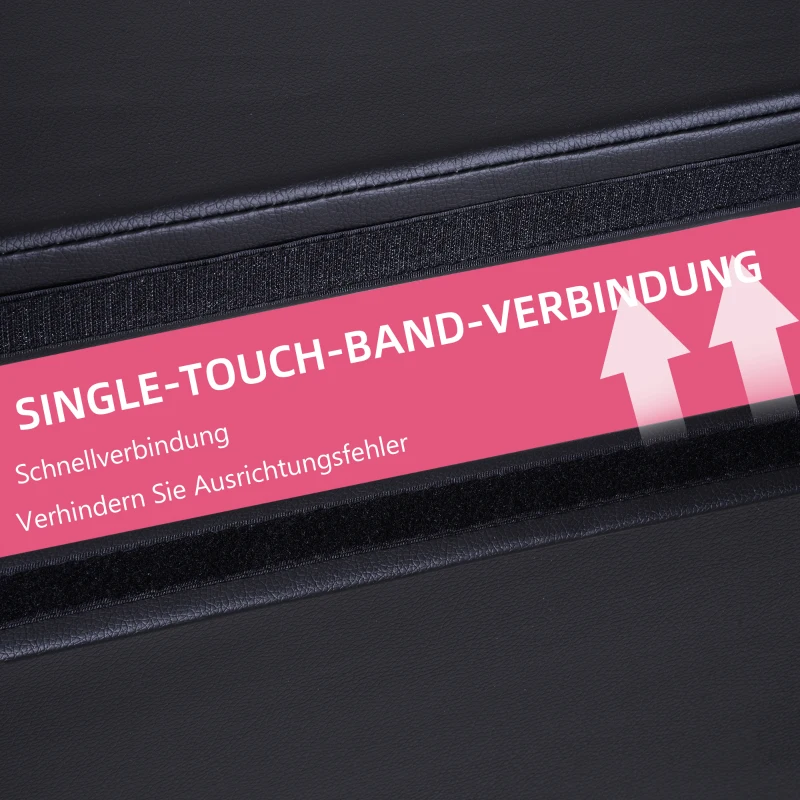 HOMCOM Pole-Dance-Matte, 5 cm dicke runde Kunststoff-Matte für Pole-Dance-Übungen, Gymnastik, Yoga, Schwarz