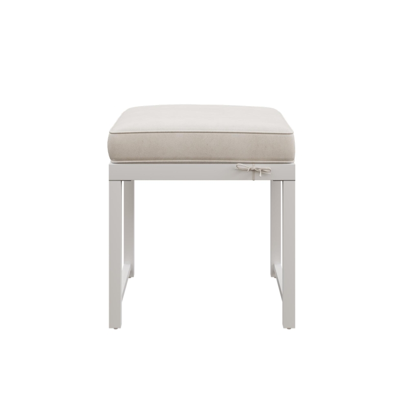 Set da pranzo da esterno a 7 pezzi con tavolo in vetro temperato, intreccio in rattan, cuscini, per 6 persone, Nero e Bianco