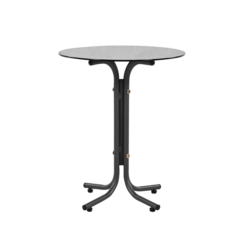 Canapé de jardin, Fauteuil de jardin amovible et modulaire, Table basse en verre trempé, Blanc+Marron