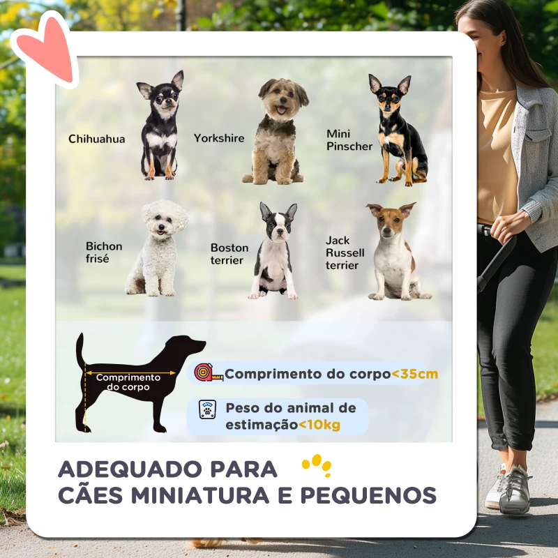 PawHut Carrinho para Animais de Estimação Dobrável com Rodas Giratórias Cesto e Suporte para Copos 75x45x97 cm Cinza