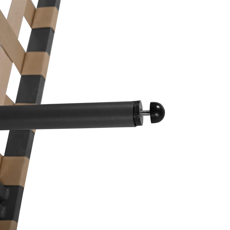 Canapé de jardin, Fauteuil de jardin amovible et modulaire, Table basse en verre trempé, Blanc+Marron