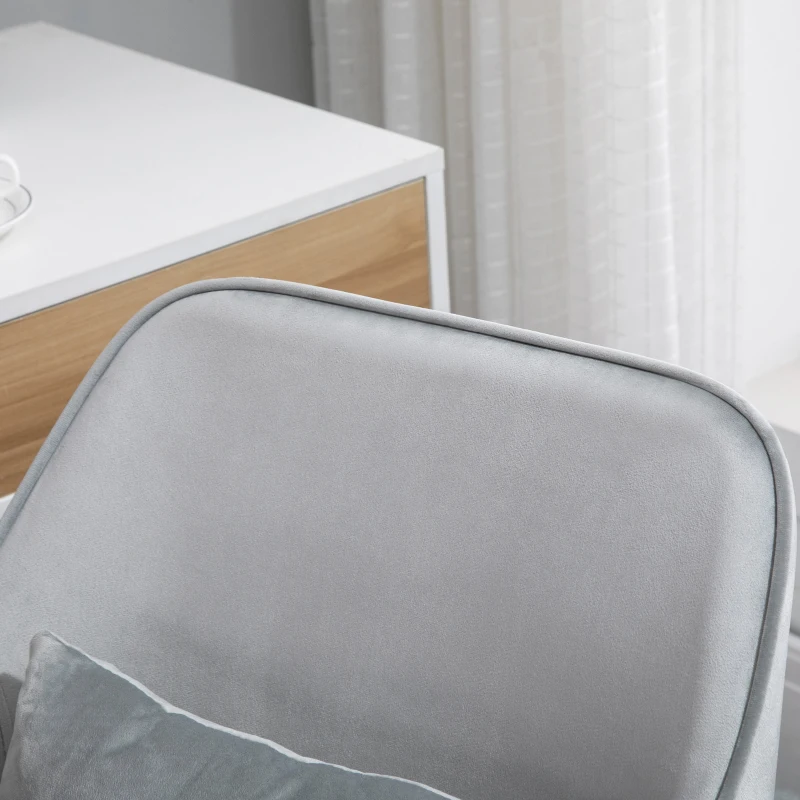 Vinsetto Massage Schreibtischstuhl 78-86 cm höhenverstellbarer Bürostuhll Drehstuhl Computerstuhl mit USB-Schrittstelle Arbeitsstuhl mit Vibrationsfunktion Lendenkissen Massagefunktion Grau