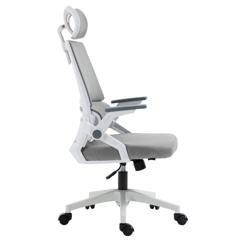 Vinsetto Bürostuhl Schreibtischstuhl Office-Stuhl, höhenverstellbar, 1 Kopfstütze, 58 x 61 x 119 cm. Schwarz