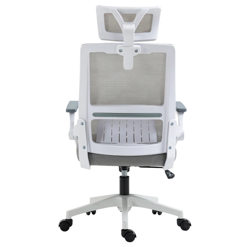 Vinsetto Bürostuhl Schreibtischstuhl Office-Stuhl, höhenverstellbar, 1 Kopfstütze, 58 x 61 x 119 cm. Schwarz